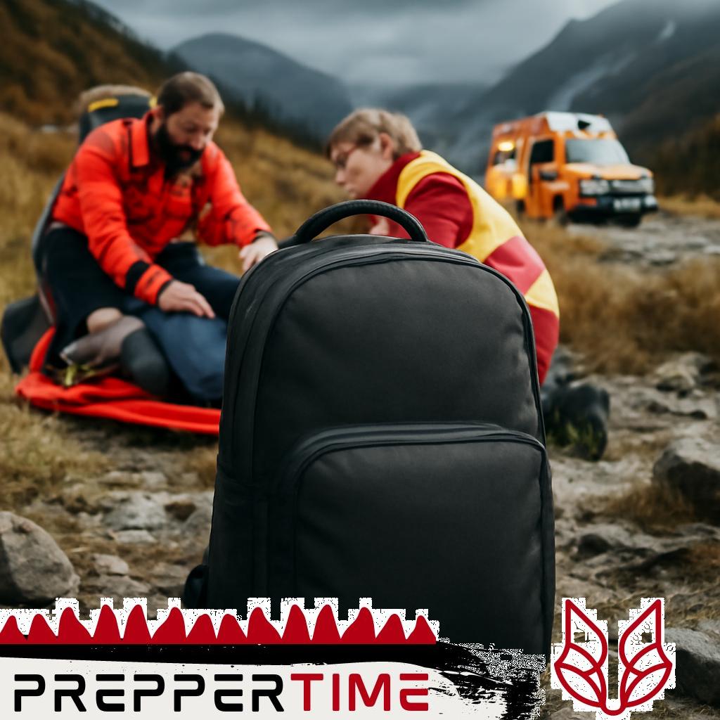 Rucksack mit kugelsicherer Schutzfunktion.