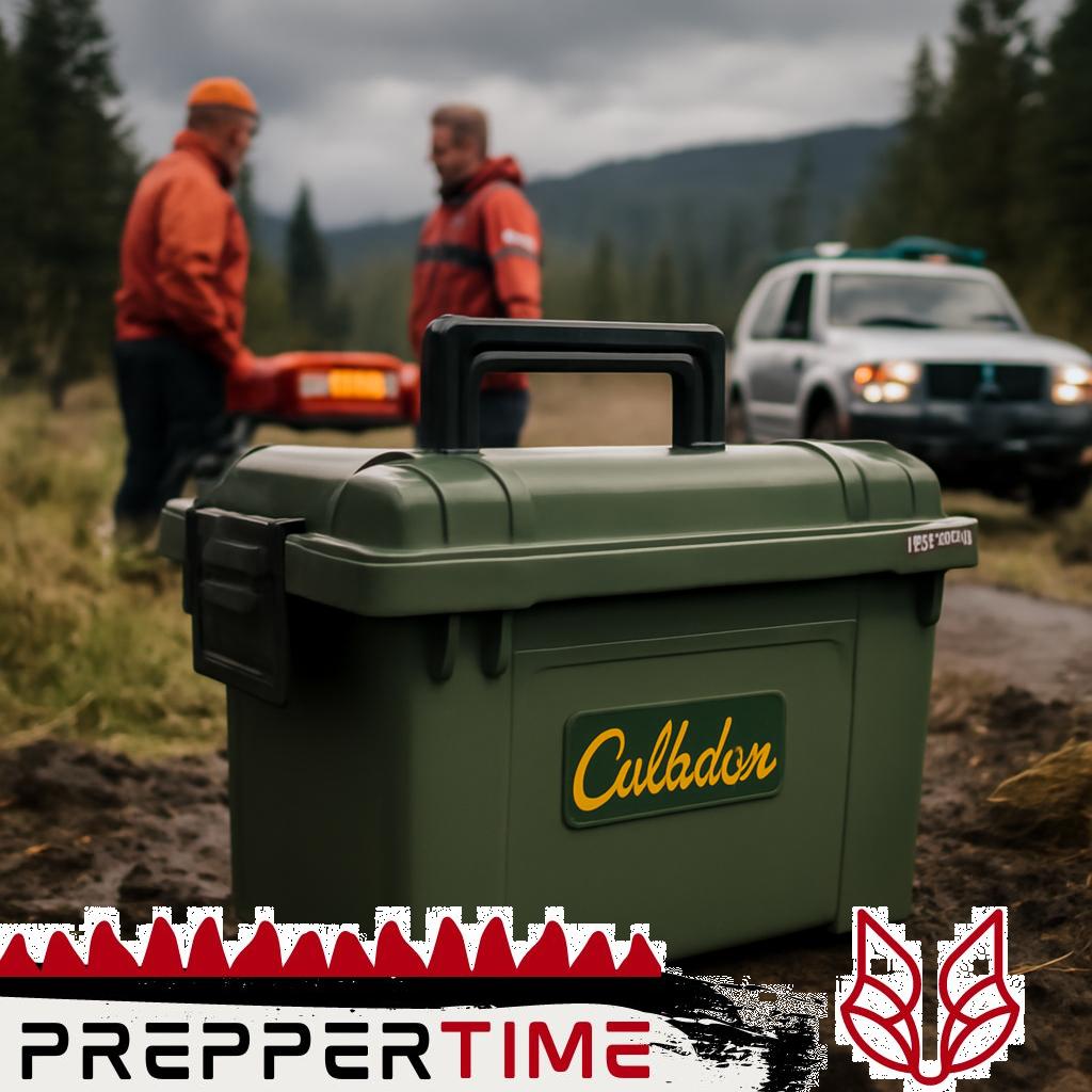 Cabela's Ammo Storage Kit mit mehreren Fächern zur sicheren Aufbewahrung von Munition.