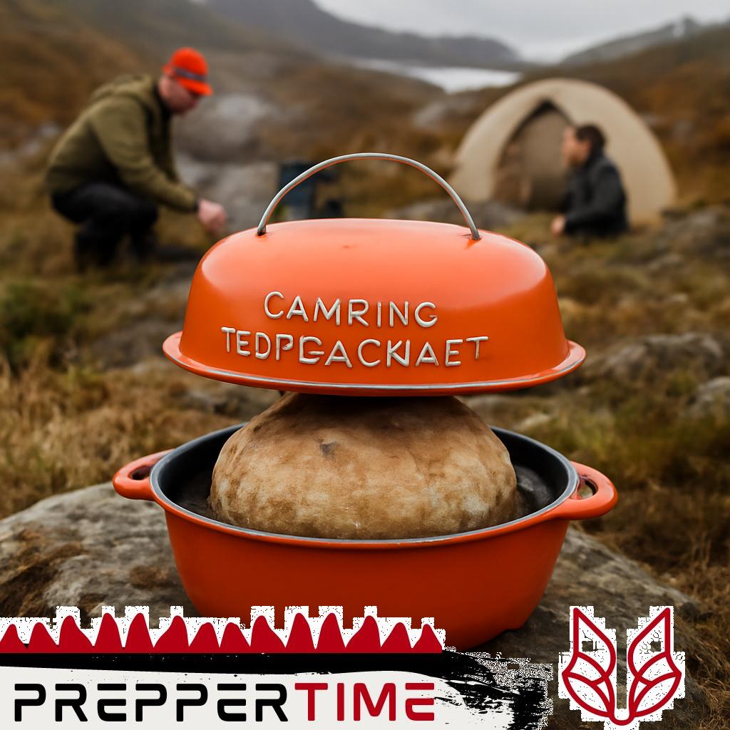 Camping Brotbackset mit Zubehör im Outdoor-Einsatz