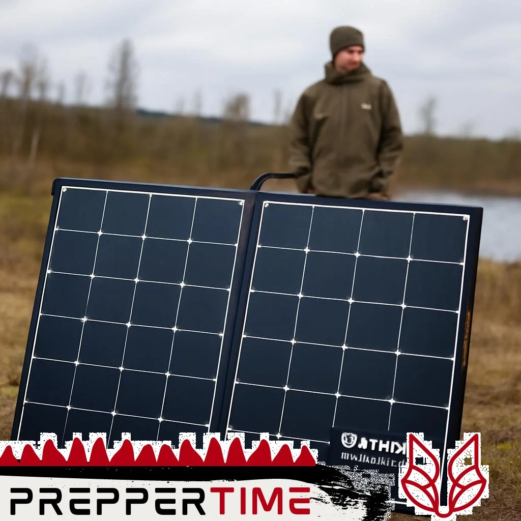 ACOPOWER 2X100W Foldable Solar Panel Kit für Notfall-Vorbereitung und Prepper